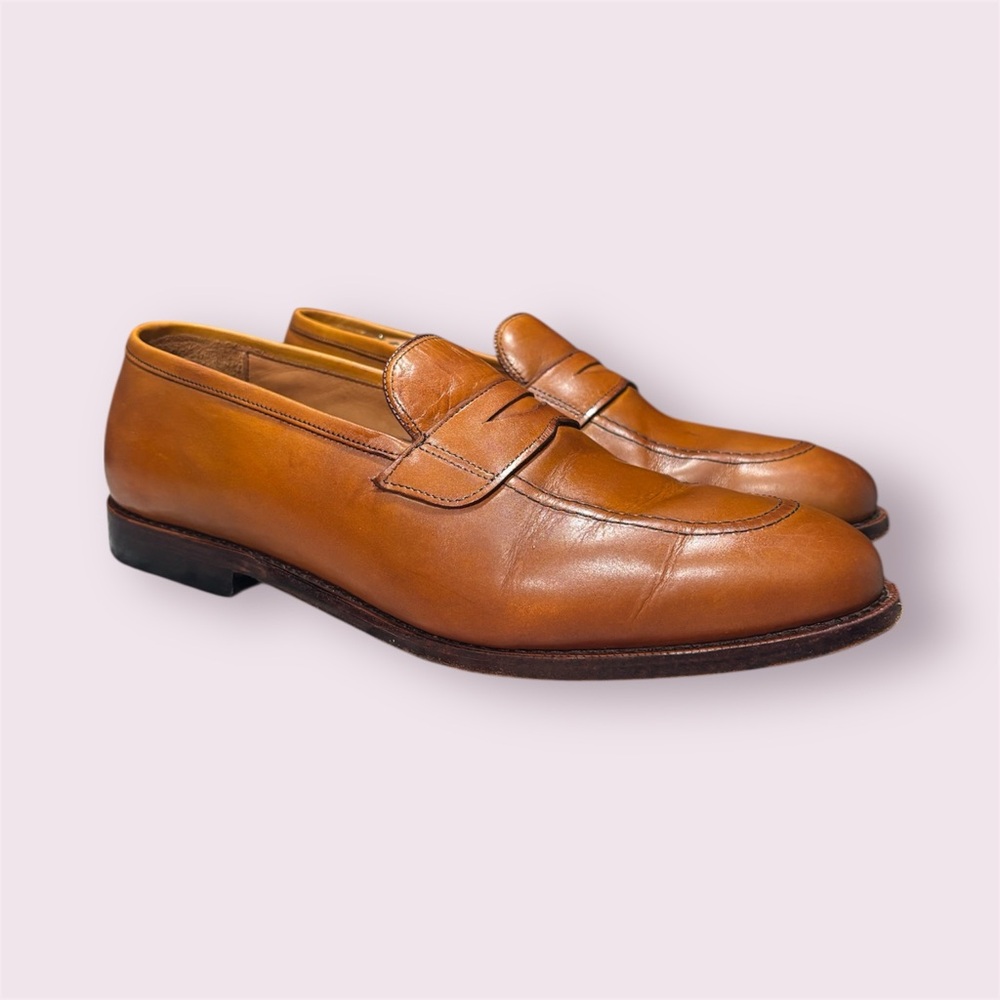 Allen Edmonds Lake Forest Penny Loafer Walnut Leather Slip On Shoe Men's 13